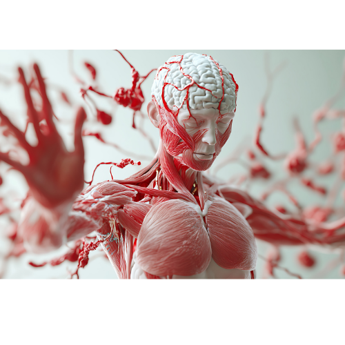 Blood circulation while sitting illustration